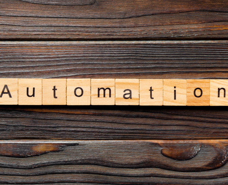 Automation Word Written On Wood Block