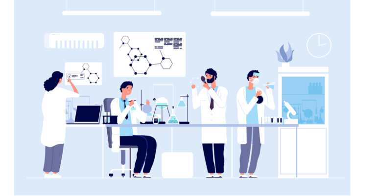 3 benefits of in vitro adme testing automation 7 Shutterstock Chemistry Lab Drug Discovery Cartoon Used For Protac